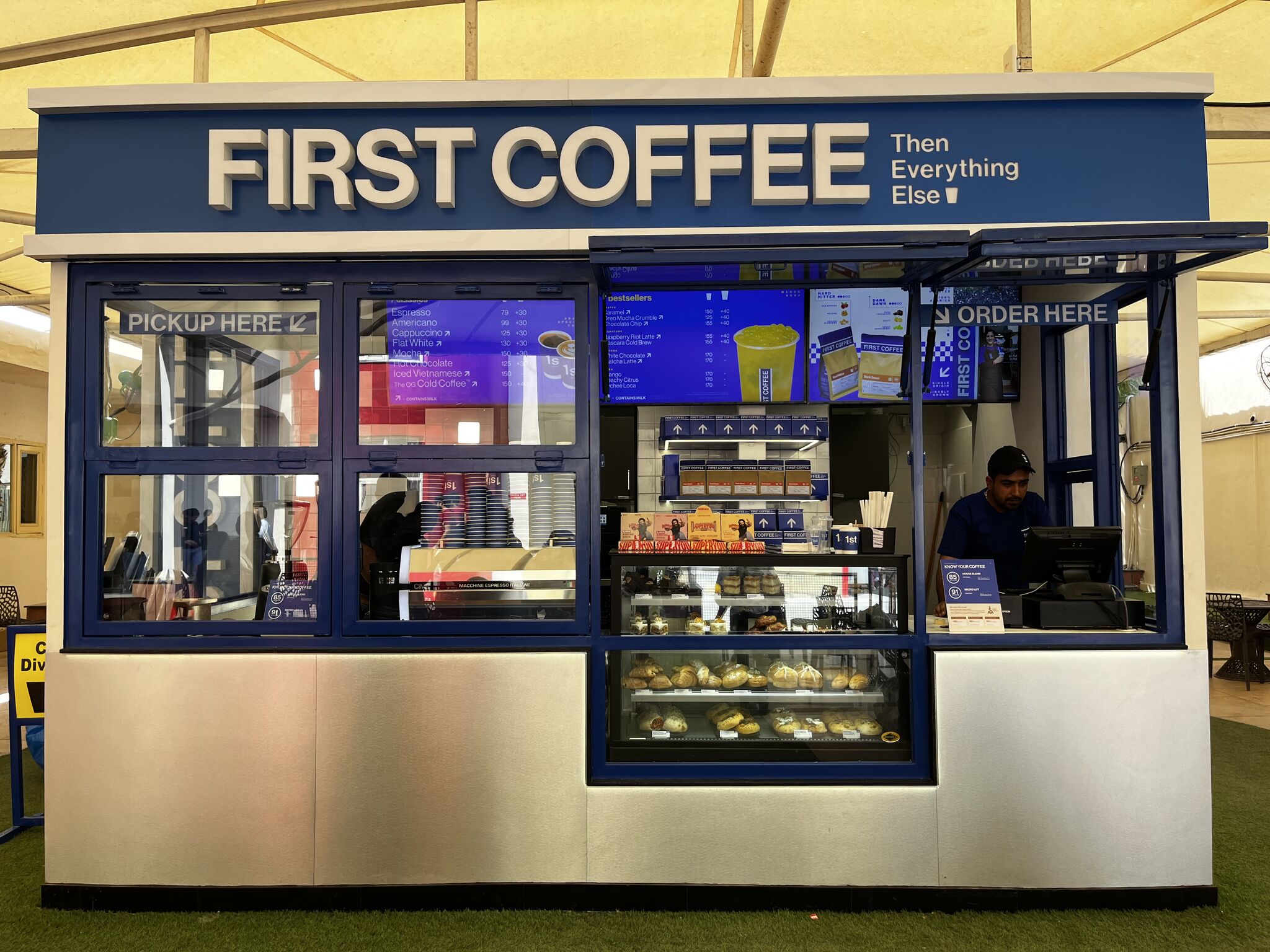 First Coffee Kiosk Counter