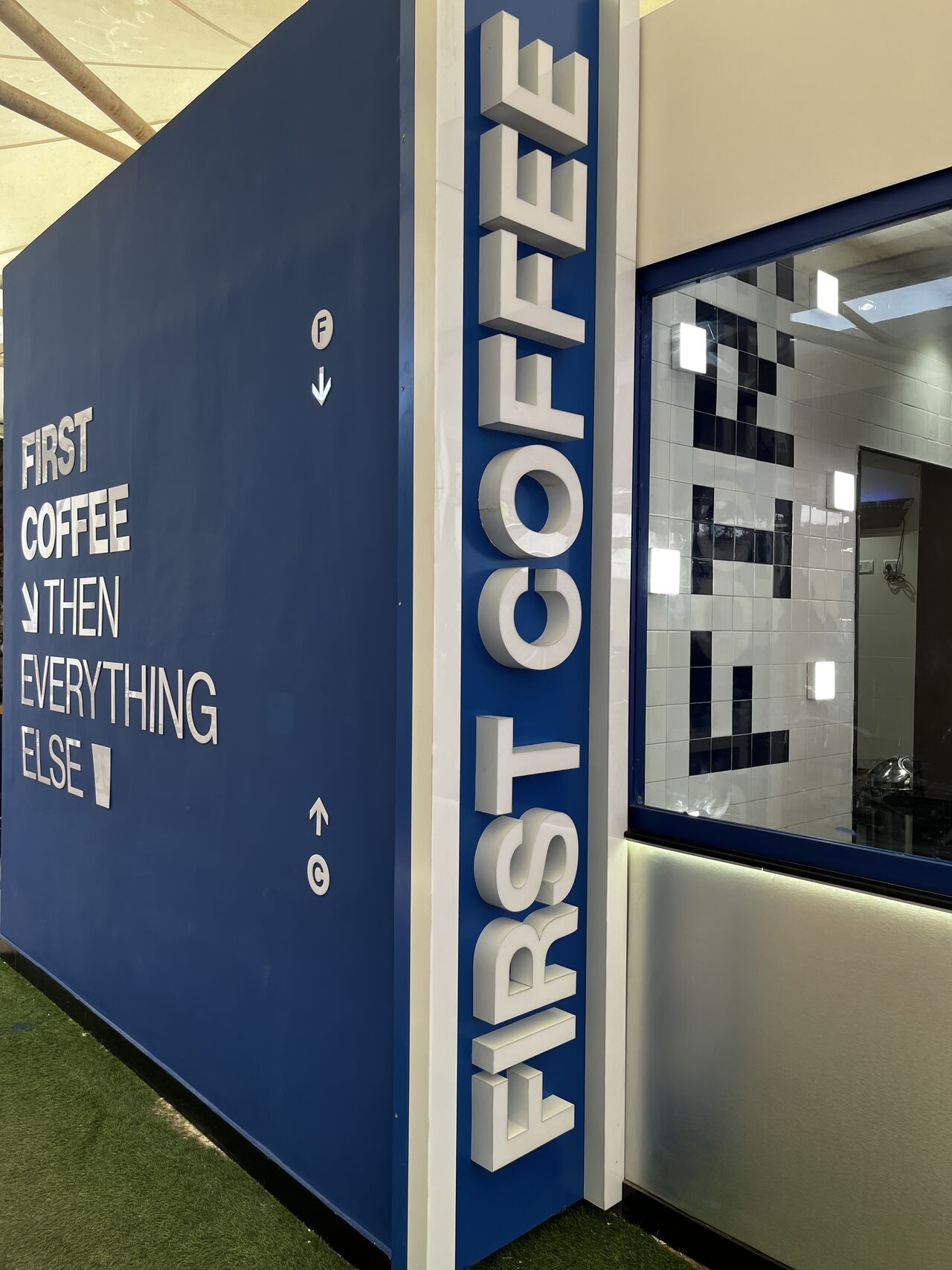 First Coffee Chitkara University Punjab - Signage