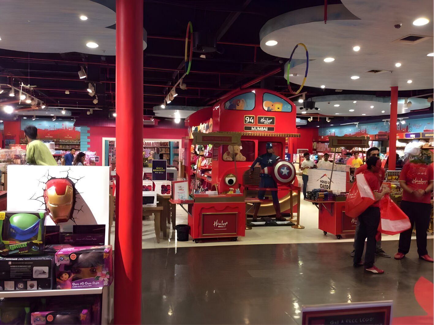 Hamleys London Double-Decker Bus Display