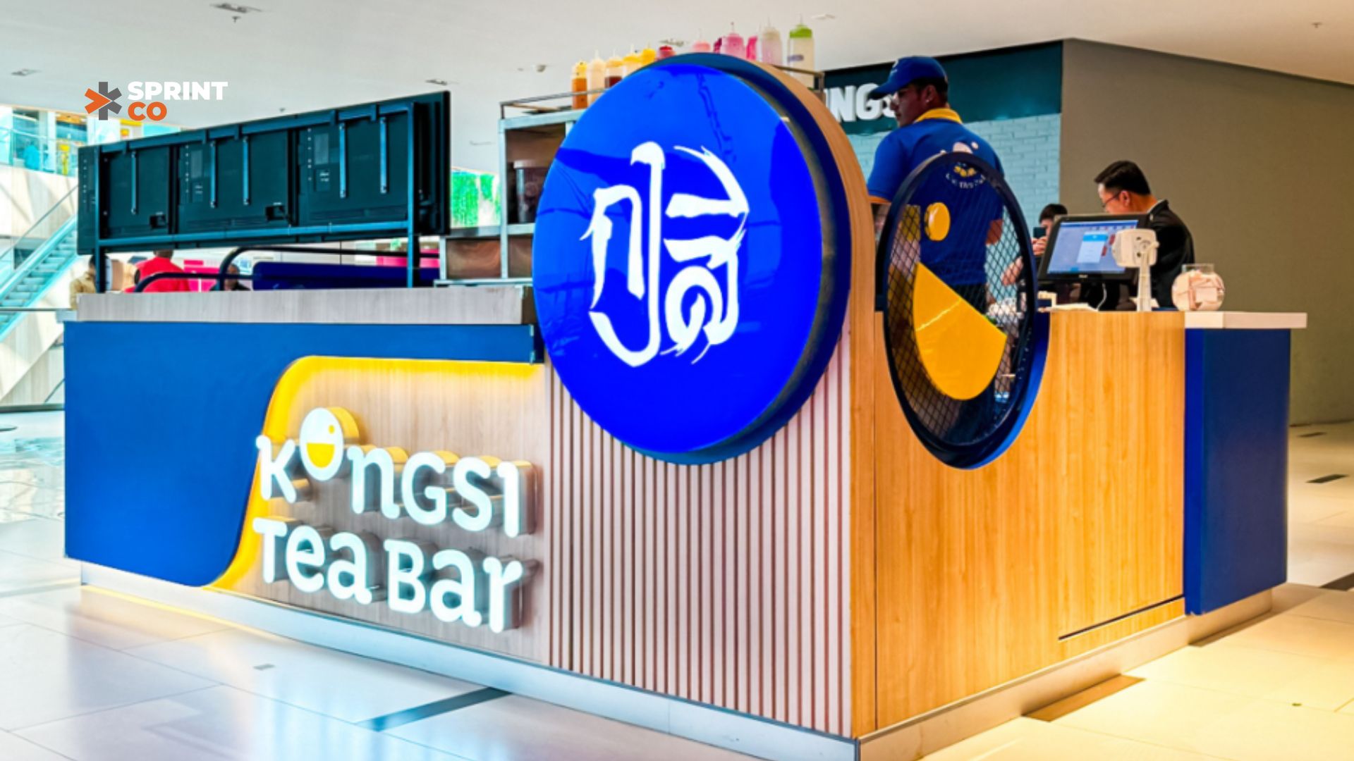 Kongsi Tea Bar Signage Detail