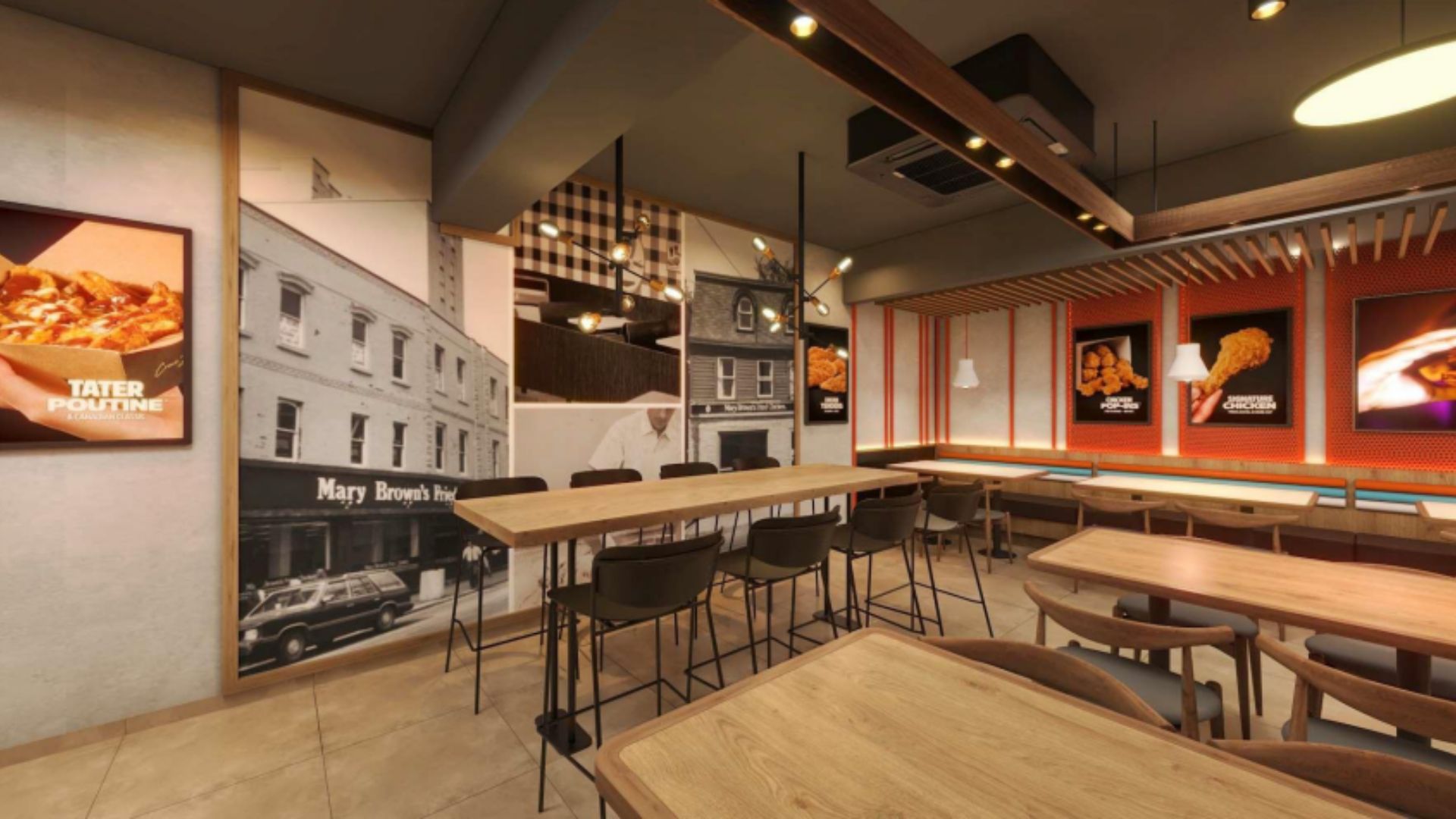 MB Chicken Heritage Mural and Communal Table