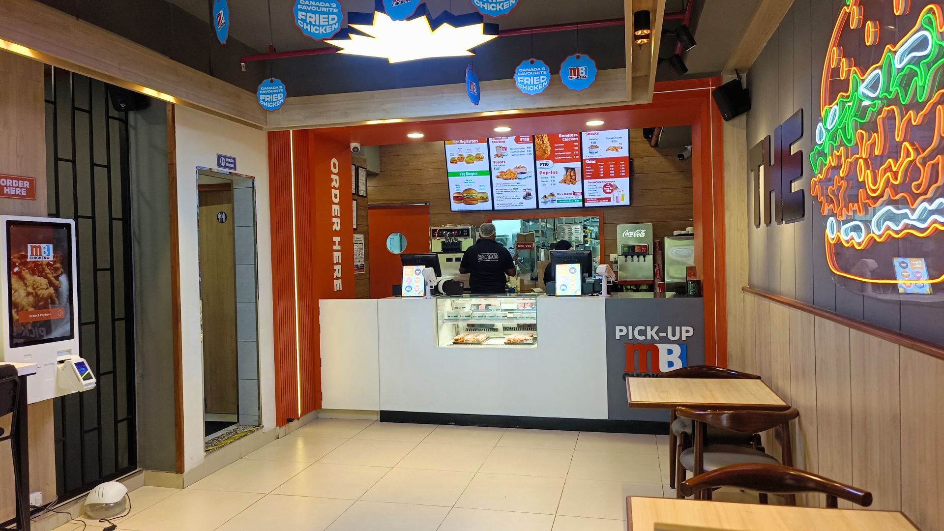 MB Chicken Order Counter and Menu Boards