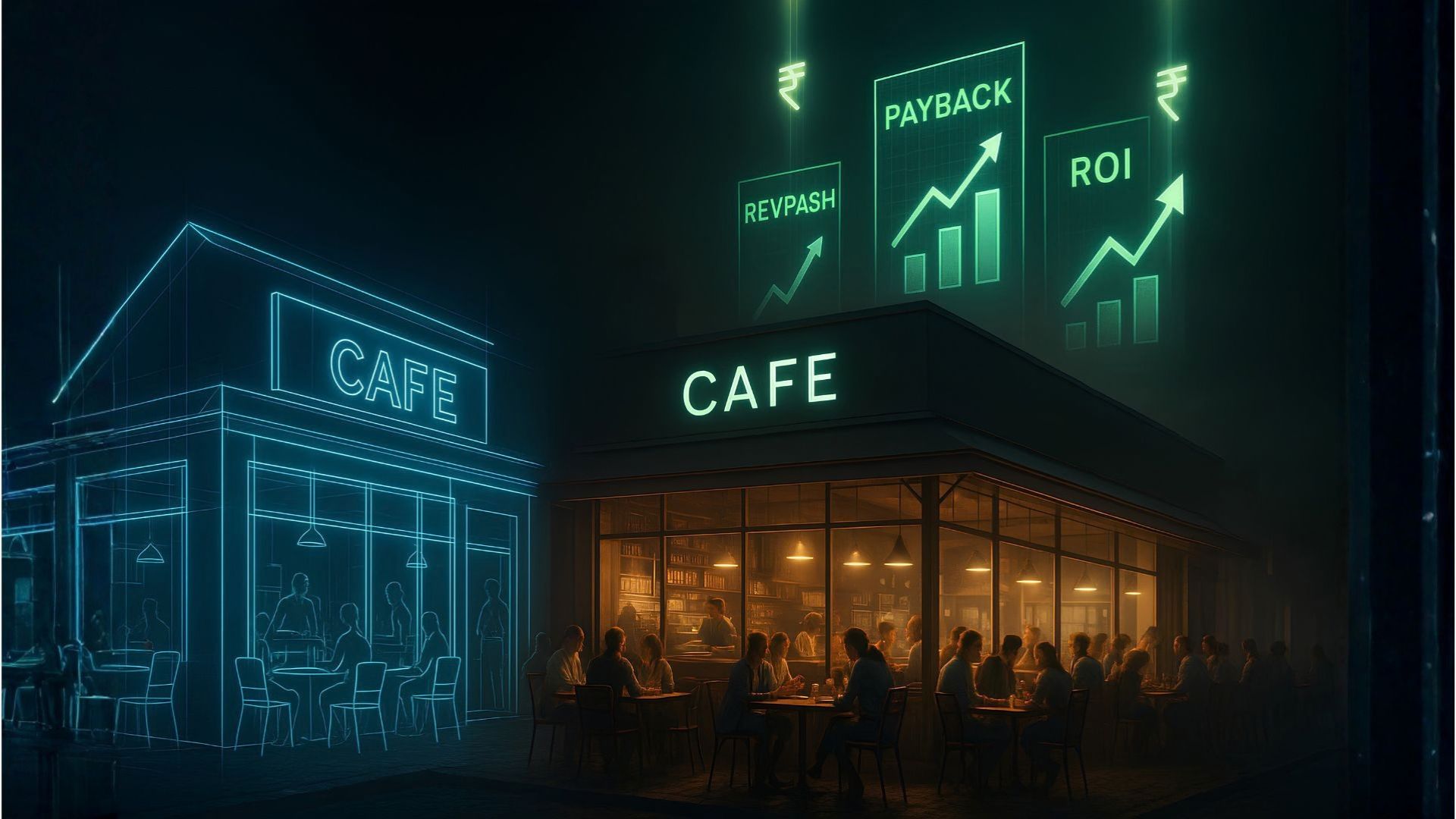 Reupholstered coffee shop furniture