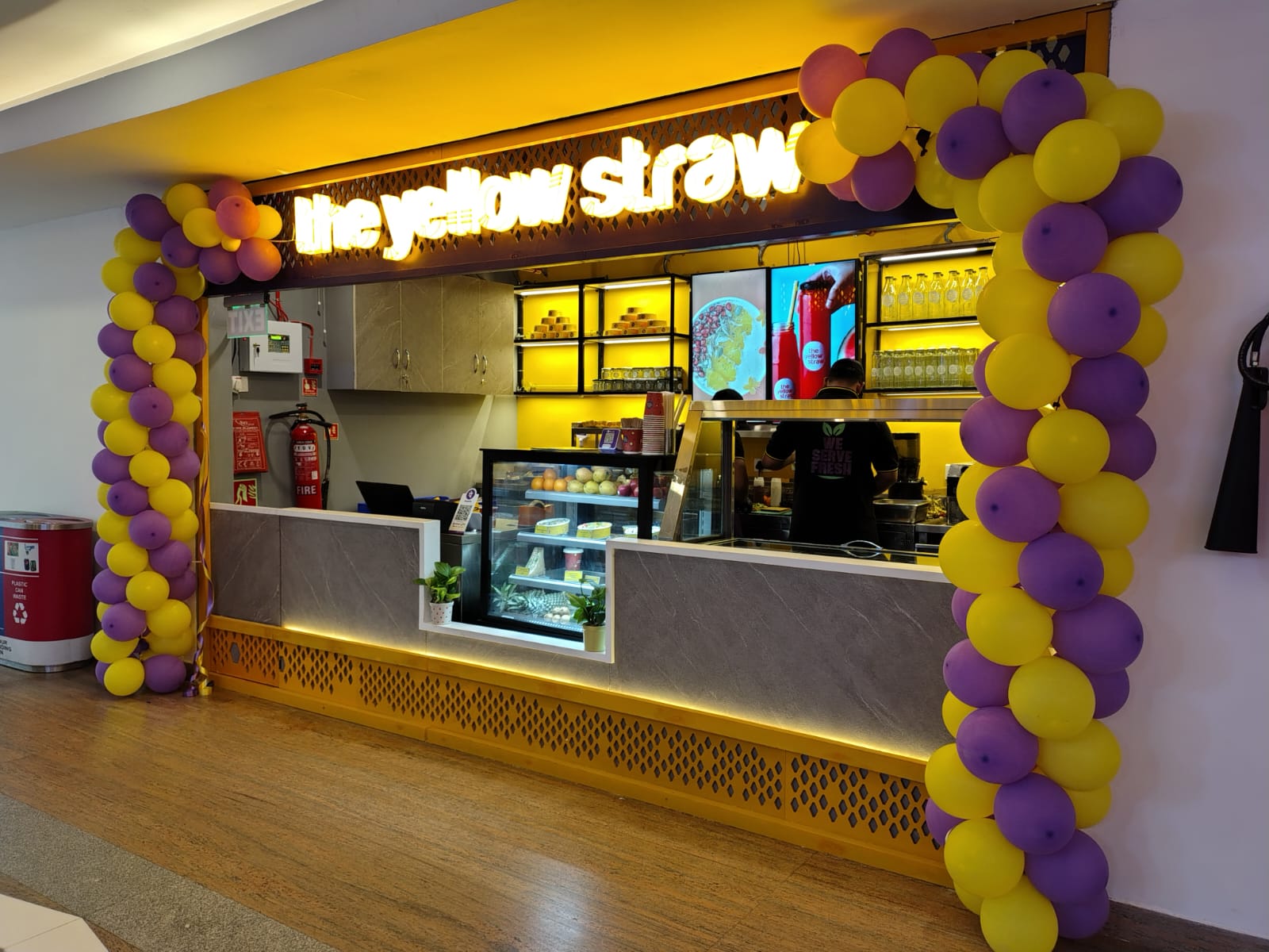 The Yellow Straw Kiosk Detail
