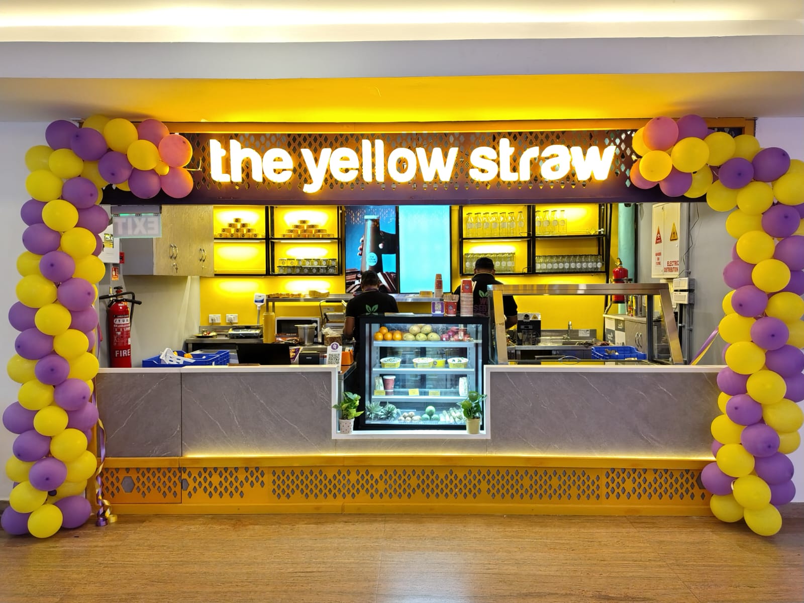 The Yellow Straw Prep Counter